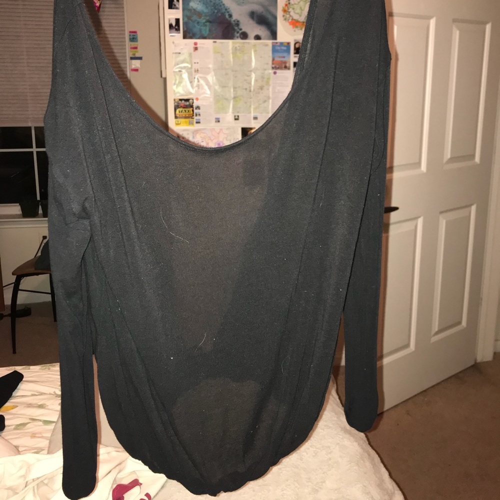 open back off the shoulder sweater free people